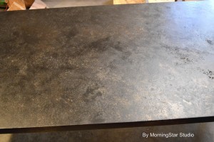 Table top faux finish